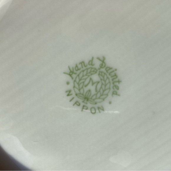 Nippon bowl, hand-painted, 7” in diameter, lovely floral pattern. Vintage. - Picture 3 of 10